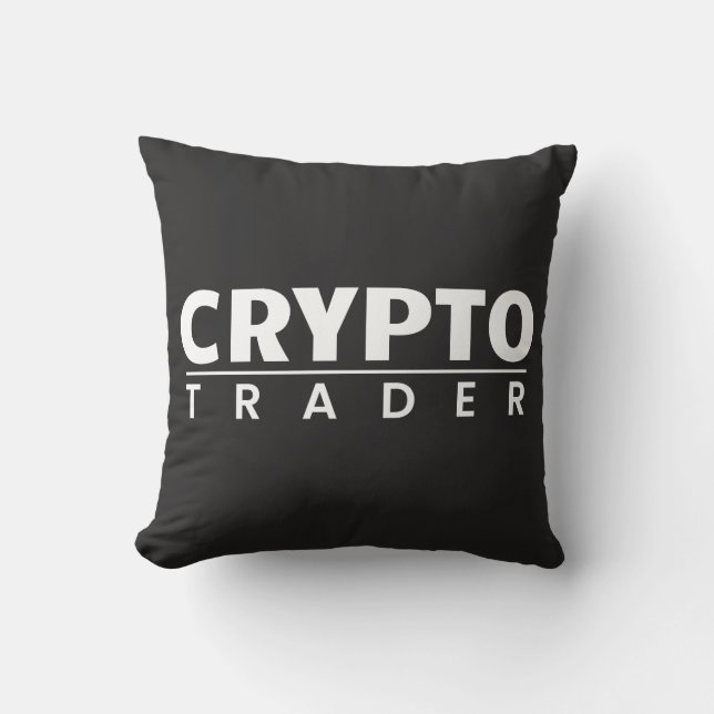 Cojín Decorativo Crypto Trader - Cryptocurrency Trader (Anverso)