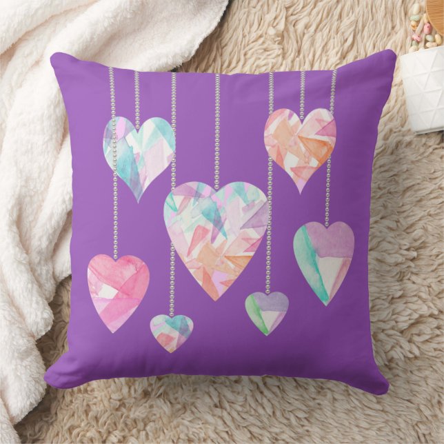 Cojín Decorativo Crystal Hearts (Manta)