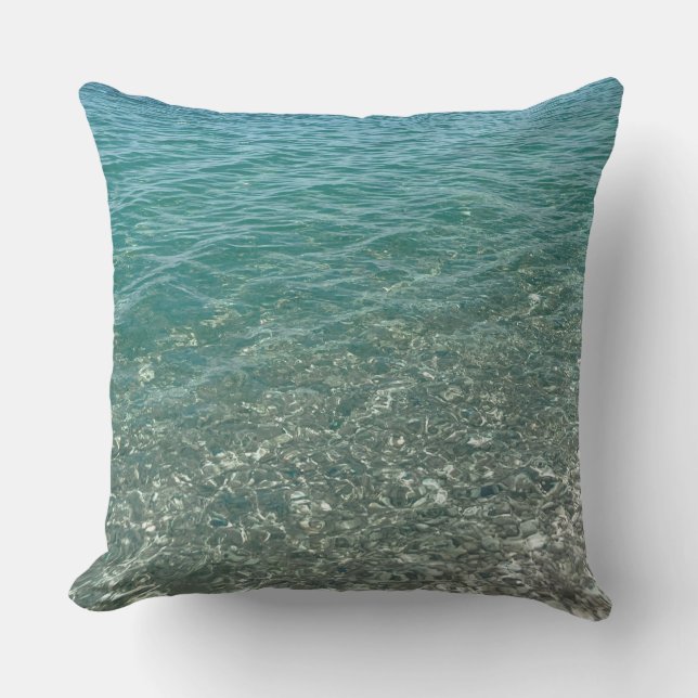 Cojín Decorativo Crystal Water Beach Vibe (Anverso)