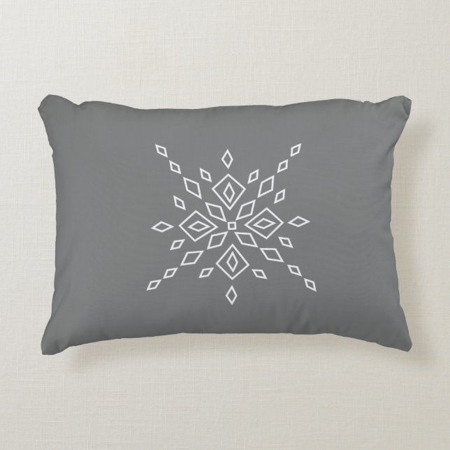 Cojín Decorativo Crystalized Snowflake (Anverso)