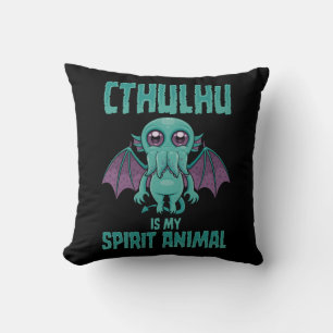 Cojín Decorativo Cthulhu es mi animal espiritual