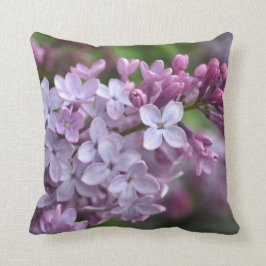 Cojín decorativo cuadrado con diseño Lilac