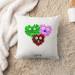 Cojín decorativo cuadrado de Heart Fuzzies