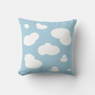 Cojín decorativo cuadrado de impresión en nubes az