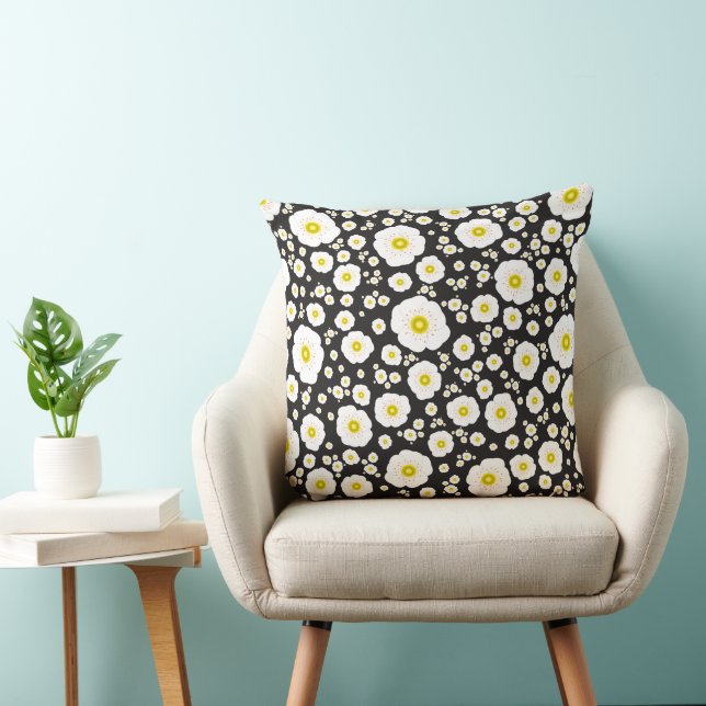 Cojín decorativo cuadrado de los lapachos blancos (Silla)