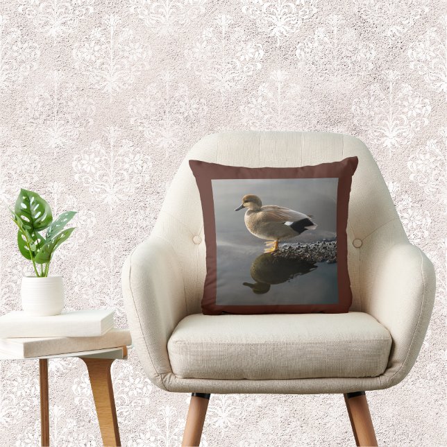 Cojín decorativo cuadrado Gadwell Duck Brown (Subido por el creador)