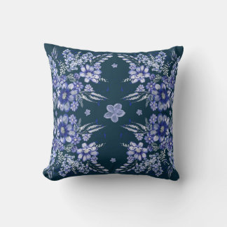Cojín Decorativo Cuadrado Vintage Azul