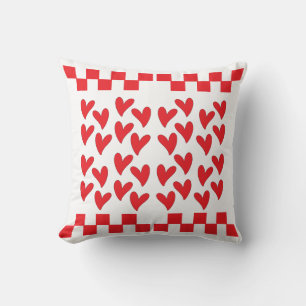 Cojín Decorativo Cuadrados de corazones y damas