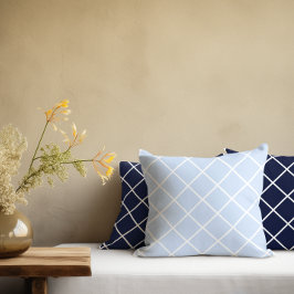 Cojín Decorativo Cuadrados geométricos azules