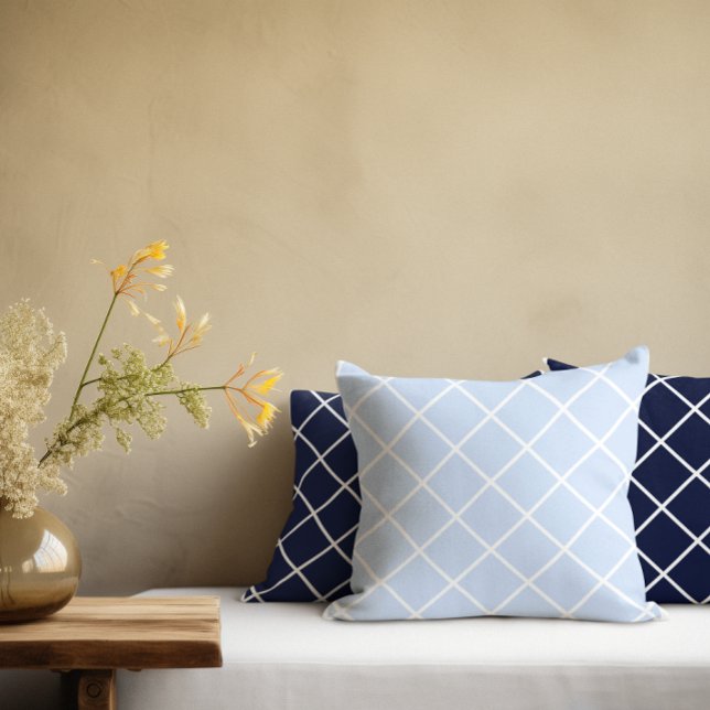 Cojín Decorativo Cuadrados geométricos azules (Subido por el creador)