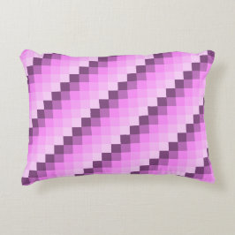 Cojín Decorativo Cuadrados rosa y púrpura