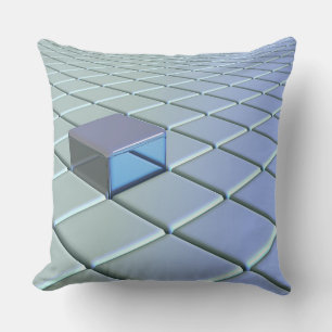 Cojín Decorativo Cuadrícula 3D 3