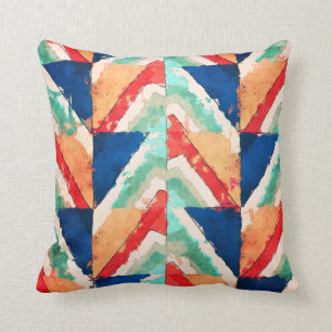 Cojín Decorativo Cuadrícula abstracta de colores