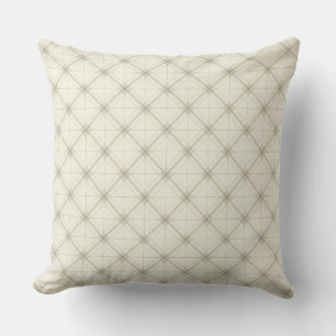 Cojín Decorativo Cuadrícula de armonía beige