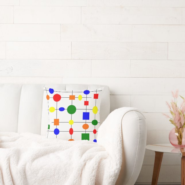 Cojín Decorativo Cuadrícula de Bauhaus (Sofá)