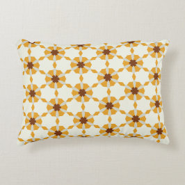 Cojín Decorativo Cuadrícula de flor de color