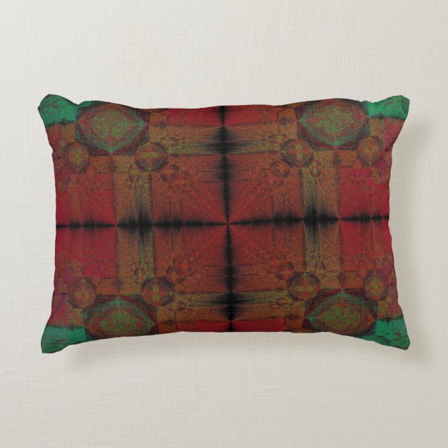 Cojín Decorativo Cuadrícula de fusión (Anverso)