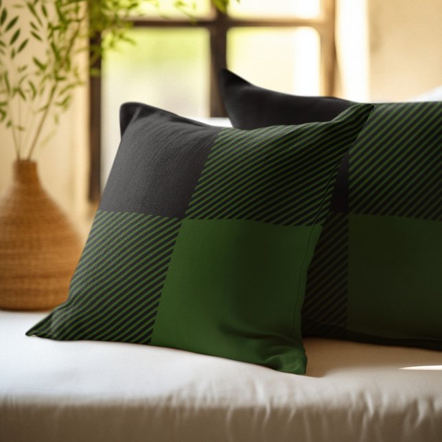 Cojín Decorativo Cuadro Búfalo Verde (Subido por el creador)