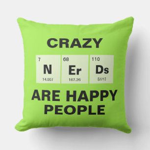 Cojín Decorativo Cuadro químico periódico de elementos: NErDs