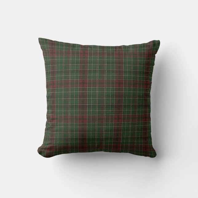 Cojín Decorativo Cuadro rojo/verde rústico y robusto para exteriore (Anverso)