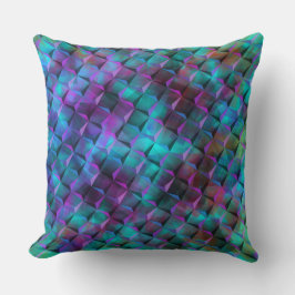 Cojín Decorativo Cuadros 3D manchados de lilo azul a rosado o trián