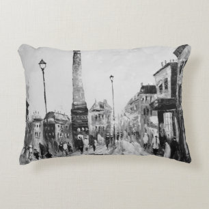Cojín Decorativo Cuadros artísticos en blanco y negro.