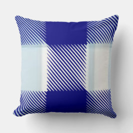 Cojín Decorativo Cuadros azules