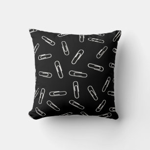 Cojín Decorativo Cuadros de papel sobre negro - ¡DIVERTIDO!