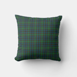 Cojín Decorativo Cuadros Escoceses Verde Azul Naranja