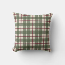 Cuadros Plaid de rayas a cuadros verde musgo campe