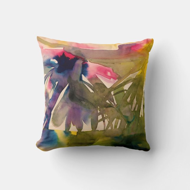 Cojín Decorativo cuando las plantas eran silvestres (Anverso)
