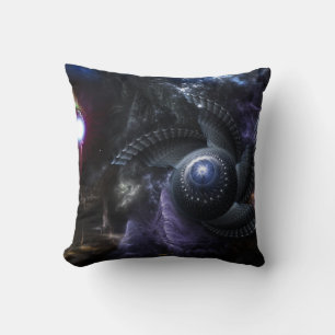 Cojín Decorativo Cuando los universos chocan contra la píldora deco