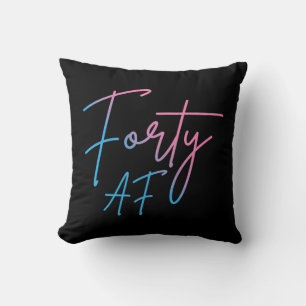 Cojín Decorativo Cuarenta AF II - Regalo de Cumpleaños