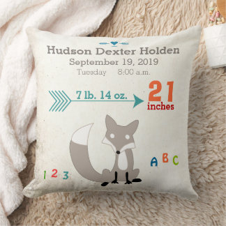 Cojín Decorativo Cuarto de guardería de niño modelo de flecha Fox S