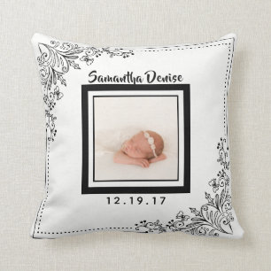 Cojín Decorativo Cuarto de niños botánico de la foto de la