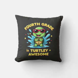 Cojín Decorativo Cuarto Grado Tortuga-increíble Primer Día de Cuart