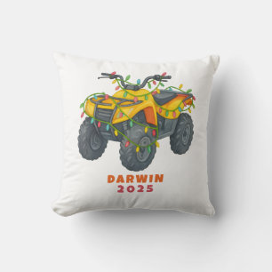 Cojín Decorativo Cuatrimoto Personalizada Navidad Cuatro Ruedas Fie