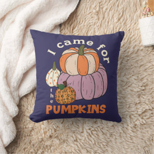 Cojín Decorativo Cuatro calabazas divertidas caen