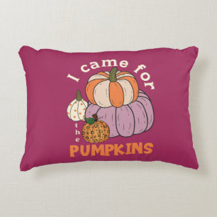 Cojín Decorativo Cuatro calabazas divertidas caen