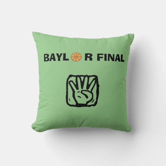 Cojín Decorativo Cuatro finales de Baylor (Anverso)