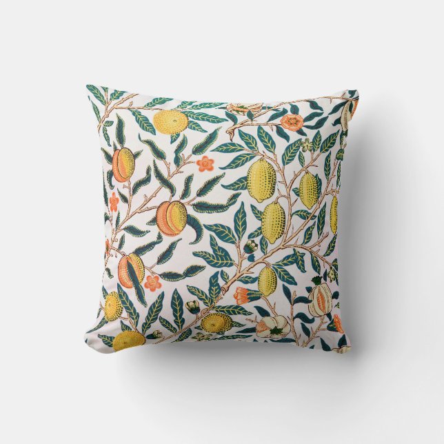 Cojín Decorativo Cuatro frutas, William Morris (Anverso)