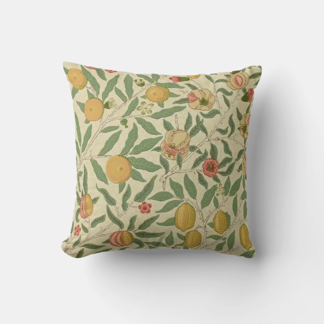 Cojín Decorativo Cuatro frutas, William Morris (Anverso)