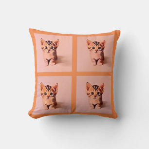 Cojín Decorativo Cuatro Gatitos de una Clase Adorable