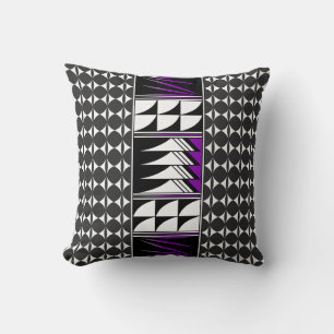 Cojín Decorativo Cuatro plumas del suroeste en morado