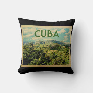 Cojín Decorativo Cuba Viajes de época