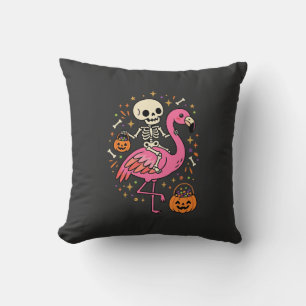 Cojín Decorativo Cubeta de Caramelo de Esqueleto de Flamenco de Hal