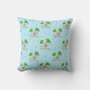 Cojín Decorativo Cubierta Azul Las Palmeras Navidades Tropicales Sa