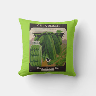 Cojín Decorativo cubierta del sobre de semilla de pepino