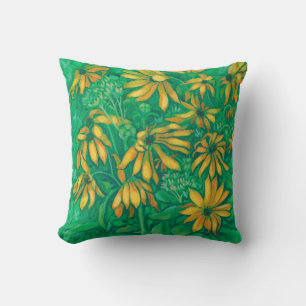 Cojín Decorativo Cubierta floral de flores de verano de pinturas de
