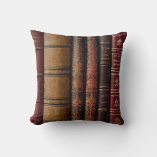 Cojín Decorativo Cubiertas de Libros Antiguos